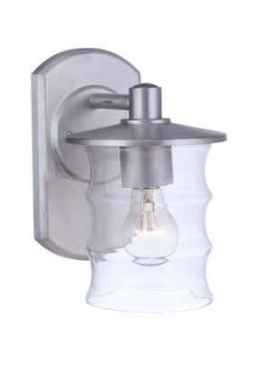 Craftmade - ZA3614-SA - One Light Outdoor Wall Mount - Canon - Satin Aluminum