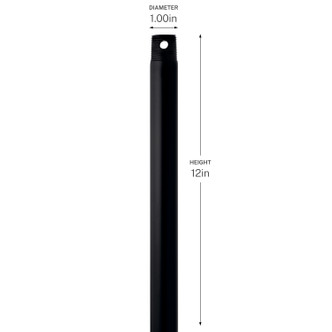 Downrod Ceiling Fan Downrod (C2603-BK)