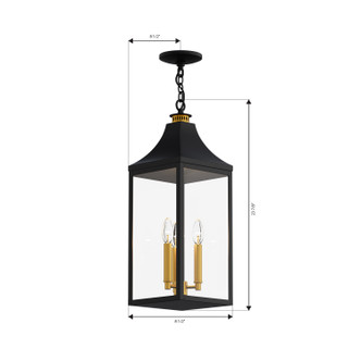 Hurstborne Three Light Outdoor Hanging Lantern (78304-734)