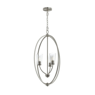 Progress Lighting - P500512-009 - Three Light Foyer Pendant - Jheni - Brushed Nickel