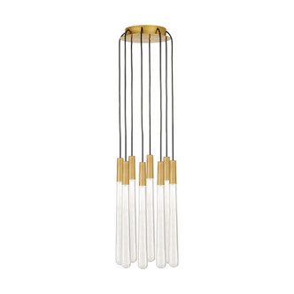 Visual Comfort Modern - 700TRSPPYLC8RNB-LED930 - LED Chandelier - Pylon - Natural Brass