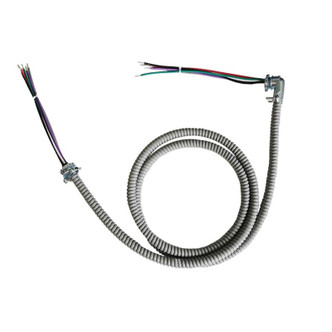 Westgate - FWH-6FT-16/6 - Flex Fixture Whip With Straight And 90D 1/2In Connectors Westgate - FWH-6FT-16/6 - Flex Fixture Whip With Straight And 90D 1/2In Connectors