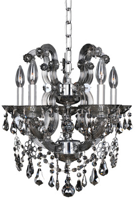 Allegri - 023453-010-FR006 - Five Light Chandelier - Brahms - Chrome