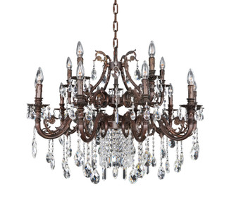 Allegri - 025651-013-FR001 - 15 Light Chandelier - Avelli - Sienna Bronze W-Antique Silver Leaf accents.