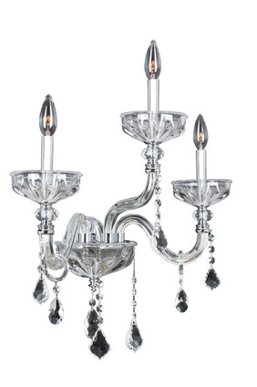 Allegri - 026022-010-FR001 - Three Light Wall Bracket - Clovio - Chrome