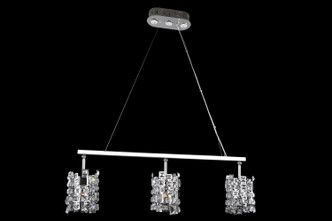 Allegri - 028951-010-FR001 - Three Light Island Pendant - Dolo - Chrome
