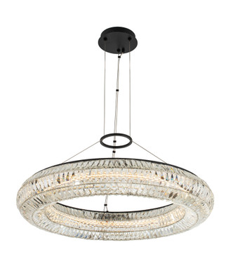 Allegri - 037156-052-FR001 - LED Pendant - Tamburo - Matte Black w Polished Chrome