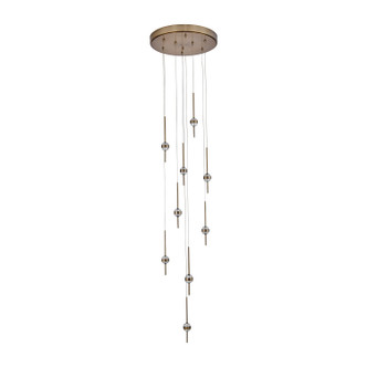 Allegri - 047653-044-FR001 - LED Chandelier - Goccia - Winter Brass