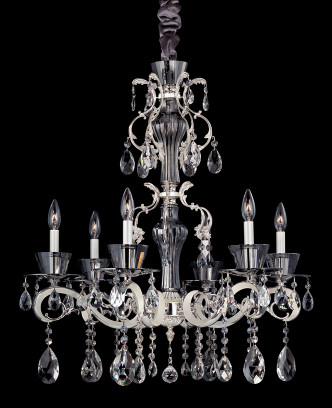 Allegri - 10096-017-FR001 - Six Light Chandelier - Locatelli - Silver