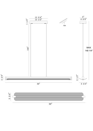 Neoness LED Linear Chandelier (50058-013)