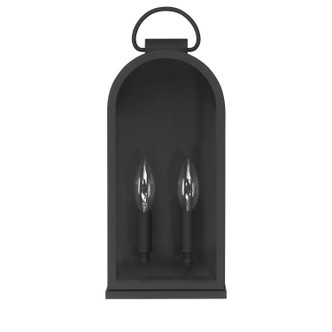 Hunter - 46059 - Two Light Outdoor Wall Mount - Kendra Bell - Matte Black