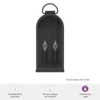 Kendra Bell Two Light Outdoor Wall Mount (46059)