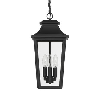 Hunter - 46084 - Three Light Outdoor Pendant - Spring Cove - Matte Black