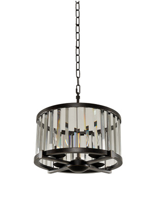 Kalco - 314252SB - Four Light Convertible Pendant - Semi Flush Mount - Essex - Sienna Bronze