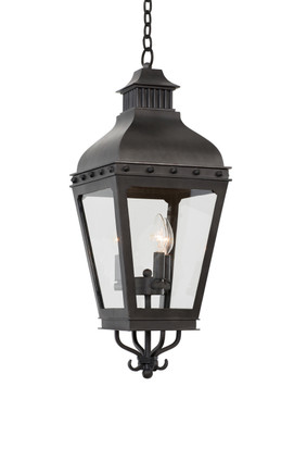 Kalco - 403351AI - Three Light Pendant - Winchester Outdoor - Aged Iron