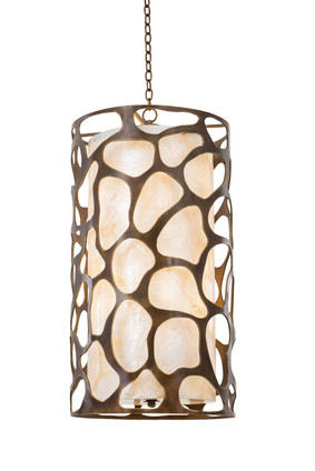 Kalco - 501952CP - Six Light Foyer Pendant - Gramercy - Copper Patina