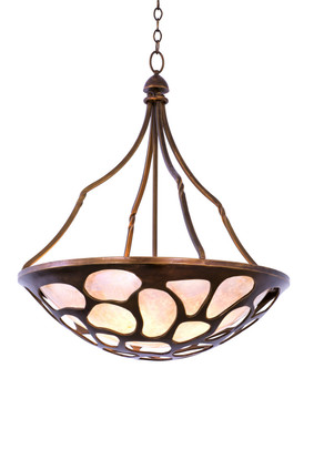 Kalco - 501953CP - Five Light Pendant - Gramercy - Copper Patina