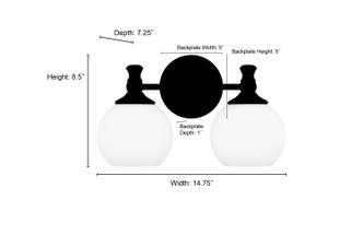 Orlisse Two Light Vanity (201102-VB)