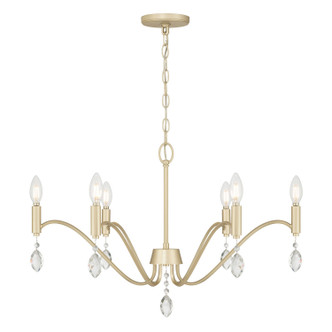 Aureline Six Light Chandelier (205106-AGSI)