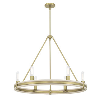 Millennium - 207106-VB - Six Light Chandelier - Rovessa - Vintage Brass