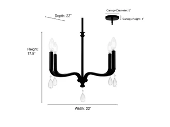Viremont Four Light Chandelier (220104-VB)