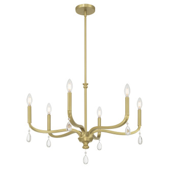 Millennium - 220106-VB - Six Light Chandelier - Viremont - Vintage Brass