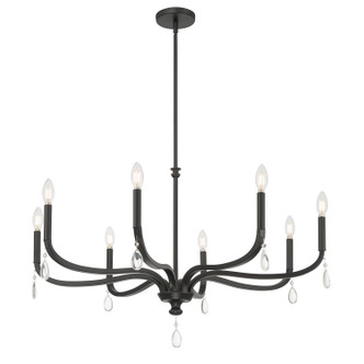 Millennium - 220108-MB - Eight Light Chandelier - Viremont - Matte Black
