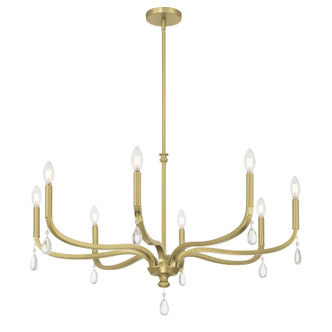 Millennium - 220108-VB - Eight Light Chandelier - Viremont - Vintage Brass