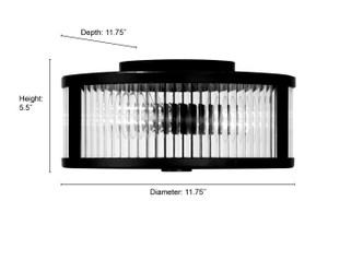 Ardezia Three Light Flush Mount (23203-PN)