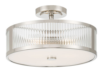 Ardezia Three Light Semi-Flush Mount (23303-PN)