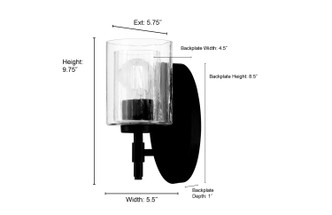 Solventa One Light Wall Sconce (270101-MB)