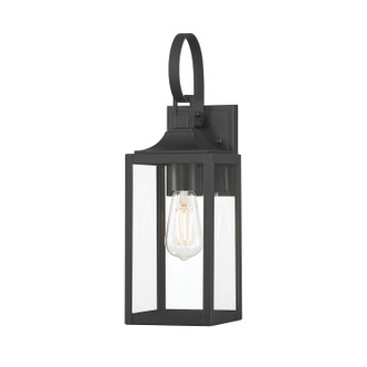 Millennium - 402001-PBK - One Light Lantern - Halston - Powder Coated Black