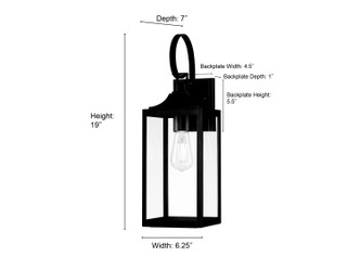 Halston One Light Lantern (402101-PBK)