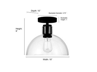 Knightsdale One Light Semi-Flush Mount (6021-CH)