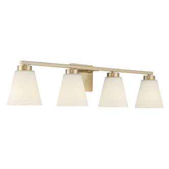 Millennium - 64004WG-MG - Four Light Vanity - Strayhan - Modern Gold
