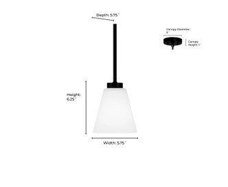 Strayhan One Light Mini Pendant (64101WG-BN)