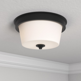Strayhan Two Light Flush Mount (64102WG-MB)