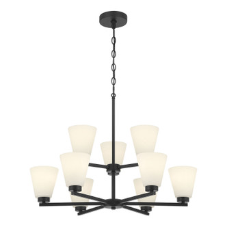 Millennium - 64109WG-MB - Nine Light Chandelier - Strayhan - Matte Black