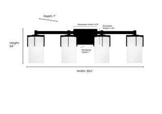 Froselle Four Light Vanity (65004-VB)