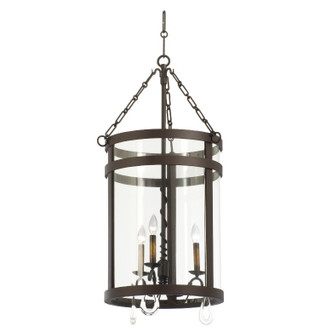 Kalco - 5803BZ - Three Light Foyer Chandelier - Morris - Bronze