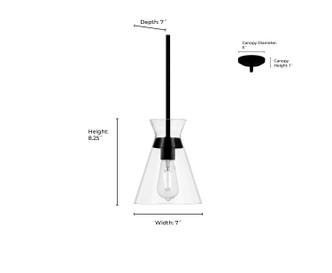 Amarella One Light Mini Pendant (69001-MG)