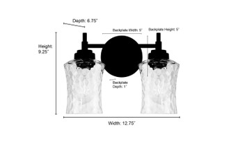Clarvyn Two Light Vanity (909102-VB)