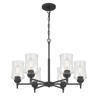 Millennium - 909106-MB - Six Light Chandelier - Clarvyn - Matte Black