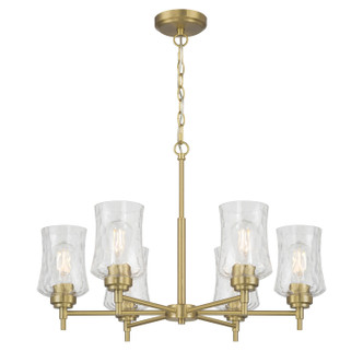 Millennium - 909106-VB - Six Light Chandelier - Clarvyn - Vintage Brass