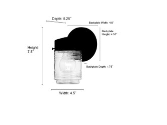 Bravyn One Light Lantern (95101-PBK)