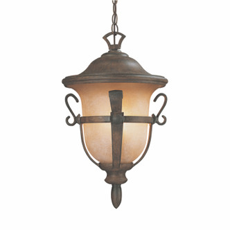 Kalco - 9396WT - Three Light Outdoor Hanging Lantern - Tudor Outdoor - Walnut