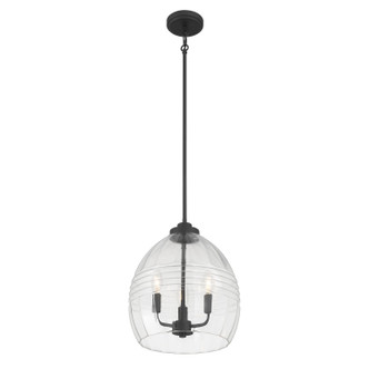 Millennium - 9983-MB - Three Light Pendant - Miravelle - Matte Black