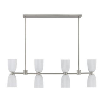 Baldwin Eight Light Linear Chandelier (1-1249-8-SN)