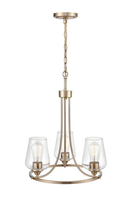 Millennium - 9723-MG - Three Light Chandelier - Ashford - Modern Gold