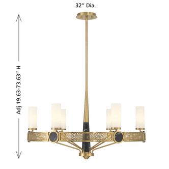 Farrell Six Light Chandelier (1-2914-6-322)